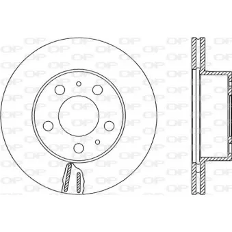 Jeu de 2 disques de frein avant OPEN PARTS OEM 12281531