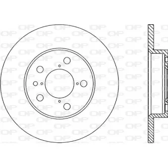 OPEN PARTS BDR1662.10 - Jeu de 2 disques de frein arrière