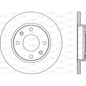 Jeu de 2 disques de frein avant OPEN PARTS OEM 4249A5