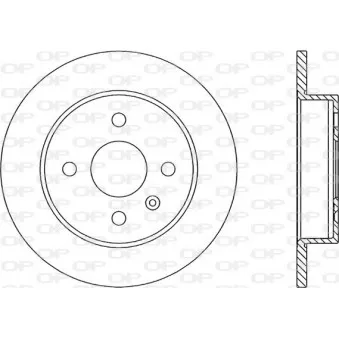 Jeu de 2 disques de frein arrière OPEN PARTS OEM 9117771