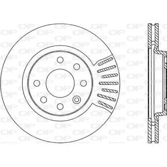 Jeu de 2 disques de frein avant OPEN PARTS OEM 34557199