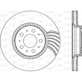 Jeu de 2 disques de frein avant OPEN PARTS BDR1846.20