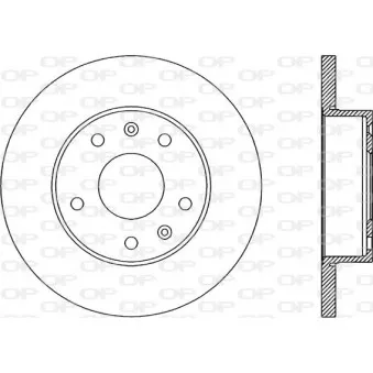 Jeu de 2 disques de frein avant OPEN PARTS OEM SDB100830