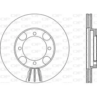 OPEN PARTS BDR1869.20 - Jeu de 2 disques de frein avant