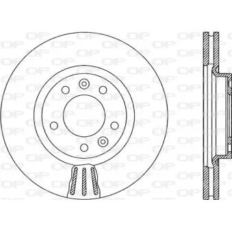 OPEN PARTS BDR1898.20 - Jeu de 2 disques de frein avant