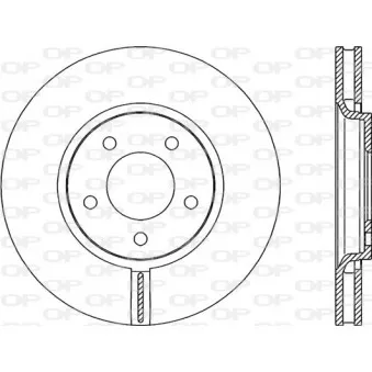 Jeu de 2 disques de frein avant OPEN PARTS OEM K04683918AB