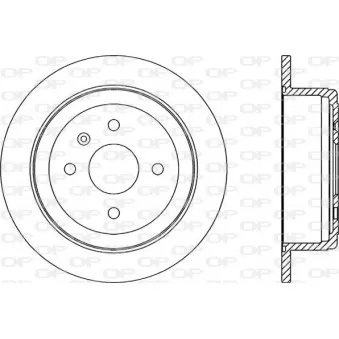 OPEN PARTS BDR2012.10 - Jeu de 2 disques de frein arrière