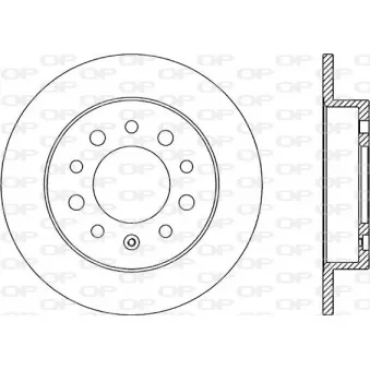 OPEN PARTS BDR2048.10 - Jeu de 2 disques de frein arrière