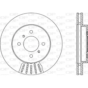 OPEN PARTS BDR2123.20 - Jeu de 2 disques de frein avant