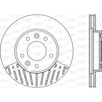 Jeu de 2 disques de frein avant OPEN PARTS OEM KJ00233251D