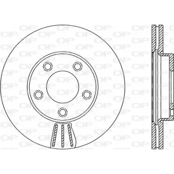 Jeu de 2 disques de frein avant OPEN PARTS OEM C24Y3325XE