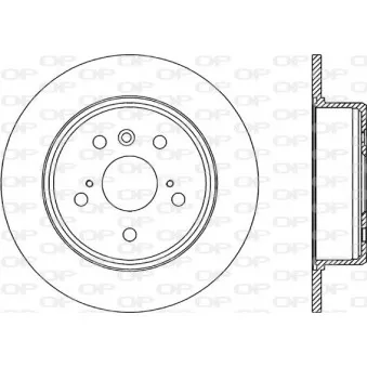 Jeu de 2 disques de frein arrière OPEN PARTS OEM 4243133080