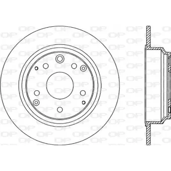 Jeu de 2 disques de frein arrière OPEN PARTS OEM 42510SZ3900