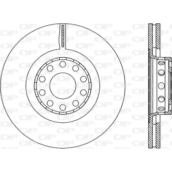 Jeu de 2 disques de frein avant OPEN PARTS OEM 4D0615301F