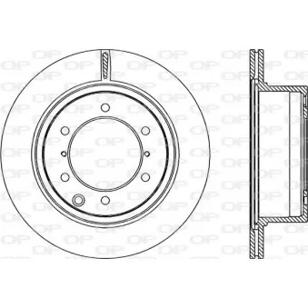 Jeu de 2 disques de frein arrière OPEN PARTS OEM 52710H1000