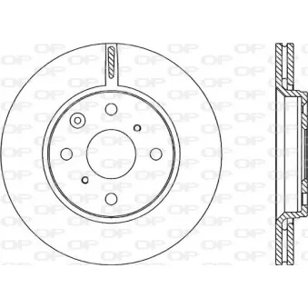 Jeu de 2 disques de frein avant OPEN PARTS OEM 42460