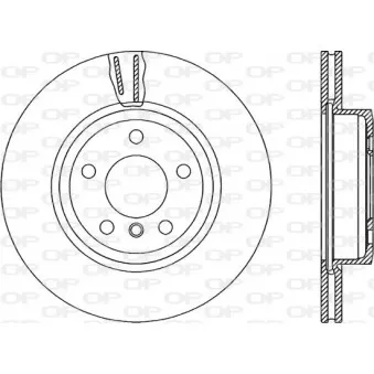 Jeu de 2 disques de frein avant OPEN PARTS OEM 34113400151