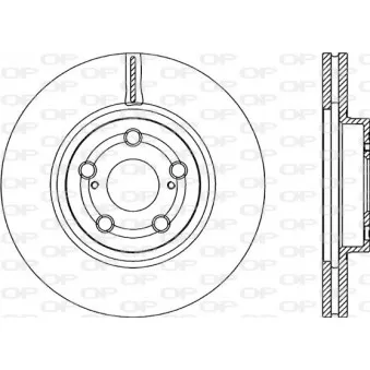 Jeu de 2 disques de frein avant OPEN PARTS OEM 4351205040