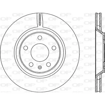 Jeu de 2 disques de frein arrière OPEN PARTS OEM 8E0615601K