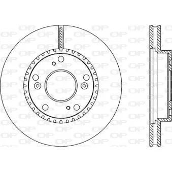 OPEN PARTS BDR2274.20 - Jeu de 2 disques de frein avant