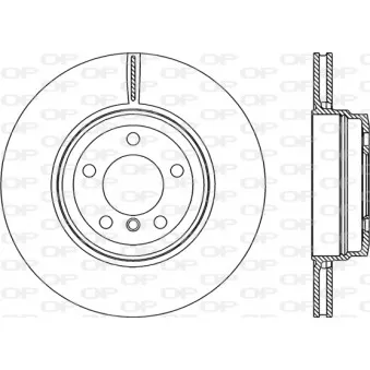 Jeu de 2 disques de frein arrière OPEN PARTS OEM 34216864054