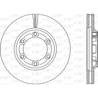 OPEN PARTS BDR2286.20 - Jeu de 2 disques de frein avant