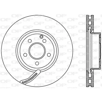Jeu de 2 disques de frein avant OPEN PARTS BDR2392.20 pour MERCEDES-BENZ CLASSE E E 350 - 272cv