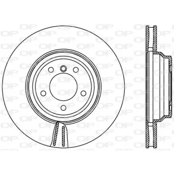 Jeu de 2 disques de frein avant OPEN PARTS OEM 34116855000