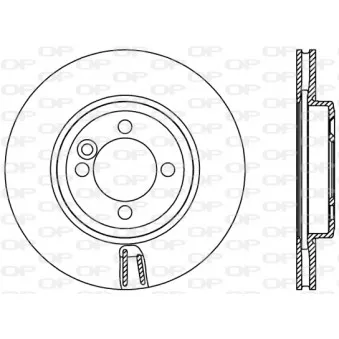 Jeu de 2 disques de frein avant OPEN PARTS OEM 34116774985