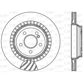 Jeu de 2 disques de frein arrière OPEN PARTS OEM A2214231012