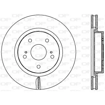 Jeu de 2 disques de frein avant OPEN PARTS OEM 5521165J01000