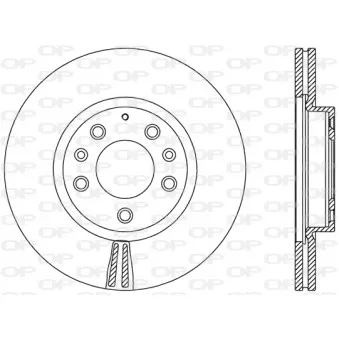 Jeu de 2 disques de frein avant OPEN PARTS OEM G33Y3325X