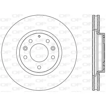 Jeu de 2 disques de frein avant OPEN PARTS OEM L2143325X