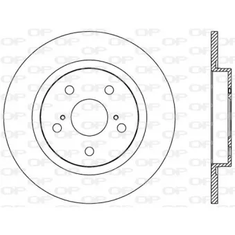Jeu de 2 disques de frein arrière OPEN PARTS OEM 4243105070