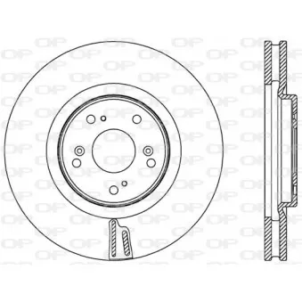 OPEN PARTS BDR2555.20 - Jeu de 2 disques de frein avant