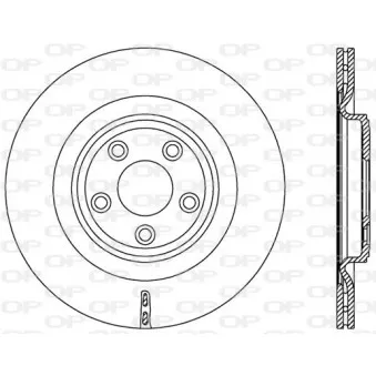 Jeu de 2 disques de frein arrière OPEN PARTS OEM C2D26352