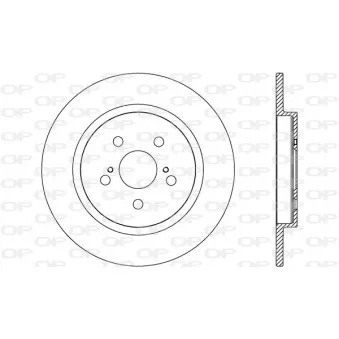 Jeu de 2 disques de frein arrière OPEN PARTS OEM 4243152160