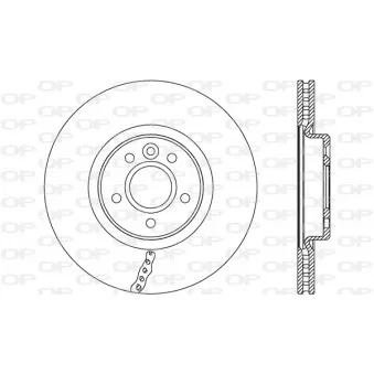 Jeu de 2 disques de frein avant OPEN PARTS OEM 31341644
