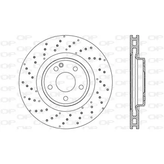 Jeu de 2 disques de frein avant OPEN PARTS OEM 2464212712