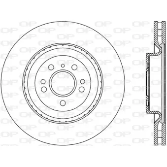 Jeu de 2 disques de frein avant OPEN PARTS OEM 1664210112