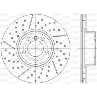 Jeu de 2 disques de frein avant OPEN PARTS [BDR2840.20]