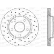 OPEN PARTS BDRS1700.25 - Jeu de 2 disques de frein avant