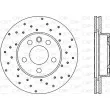 OPEN PARTS BDRS1843.25 - Jeu de 2 disques de frein avant