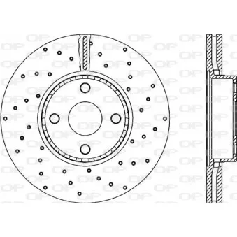 OPEN PARTS BDRS2155.25 - Jeu de 2 disques de frein avant