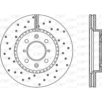 Jeu de 2 disques de frein avant OPEN PARTS OEM 45251S6FE10