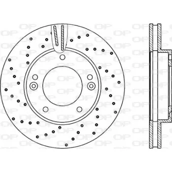 Jeu de 2 disques de frein avant OPEN PARTS OEM 517123E000