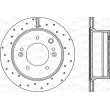 OPEN PARTS BDRS2241.25 - Jeu de 2 disques de frein arrière