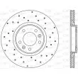 OPEN PARTS BDRS2380.25 - Jeu de 2 disques de frein arrière