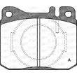 OPEN PARTS BPA0010.40 - Jeu de 4 plaquettes de frein avant