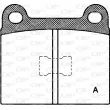 OPEN PARTS BPA0017.00 - Jeu de 4 plaquettes de frein avant